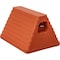 Buyers Products Orange Heavy Duty Rubber Wheel Chock with Recessed Chain Eye 10x8x6 Inch WC6810LP - alternate 2